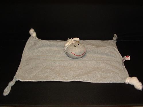 PRENATAL PAARD KNUFFELDOEKJE TRICOT GRIJS GEMELEERD MET OP D, Kinderen en Baby's, Speelgoed | Knuffels en Pluche, Nieuw, Overige typen