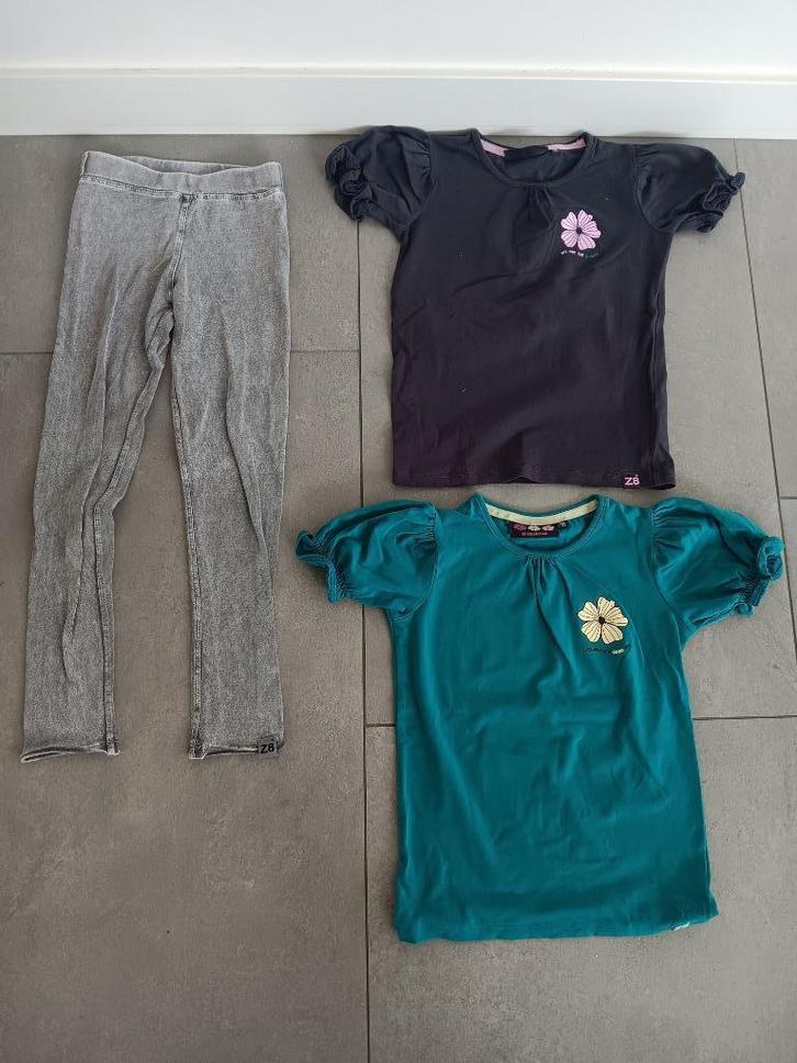 Twee Z8 shirtjes (116/122) en Z8 legging (122), Kinderen en Baby's, Kinderkleding | Kinder-kledingpakketten, Zo goed als nieuw