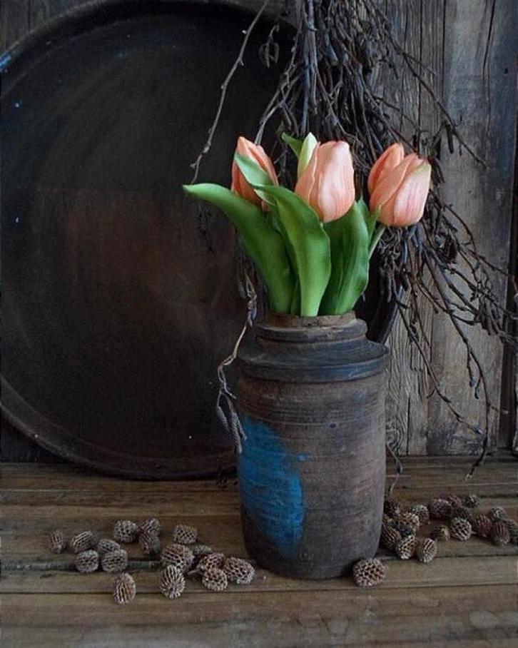 12063 P Oude Nepalese boterpot M, Antiek en Kunst, Antiek | Woonaccessoires, Verzenden