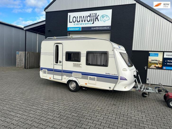 HOBBY Excellent 400 SF '08 (Mover, Vastbed), Caravans en Kamperen, Caravans, Bedrijf, tot en met 4, 750 - 1000 kg, Treinzit, Hobby