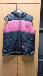 Bodywarmer Roze/Zwart Maat 44 met Muts, Adidas, Maat 42/44 (L), Ophalen of Verzenden, Roze