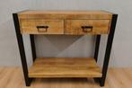 Nieuwe mooie sidetables in 120 en 100cm. Naturel en zwart, Huis en Inrichting, Tafels | Sidetables, 100 tot 150 cm, Nieuw, Ophalen of Verzenden