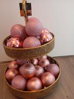 18 OUD ROZE KERSTBALLEN VAN PLASTIC NU ALLES 15€ ZIE FOTO,S., Diversen, Kerst, Ophalen of Verzenden