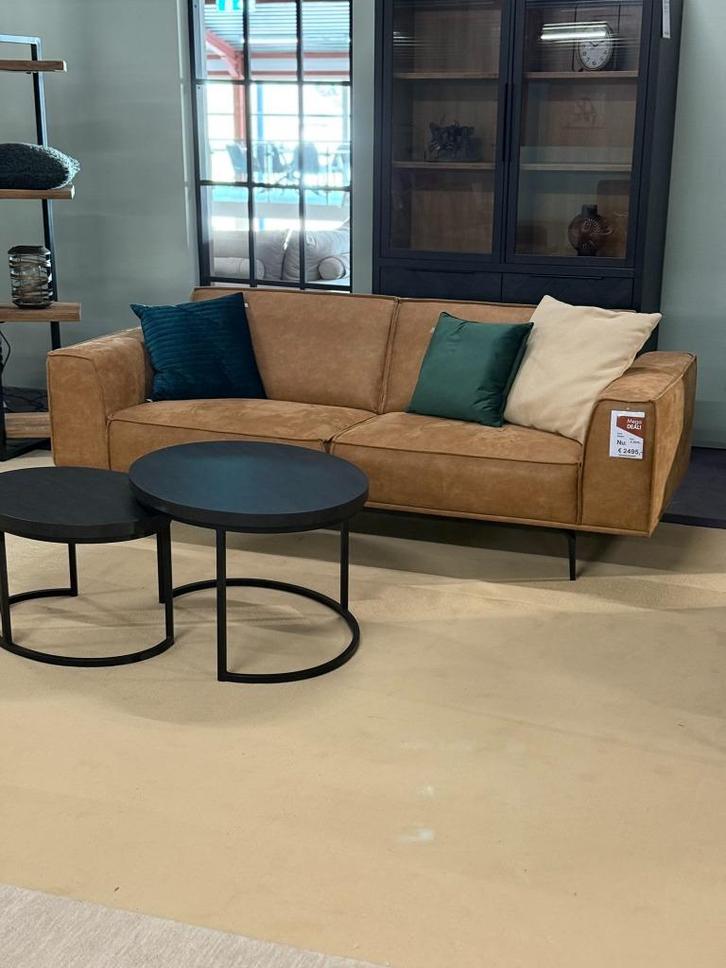 Leren banken SHOWROOM OPRUIMING Het Anker | -70% KORTING, Huis en Inrichting, Banken | Bankstellen, Nieuw, 75 tot 100 cm, Leer