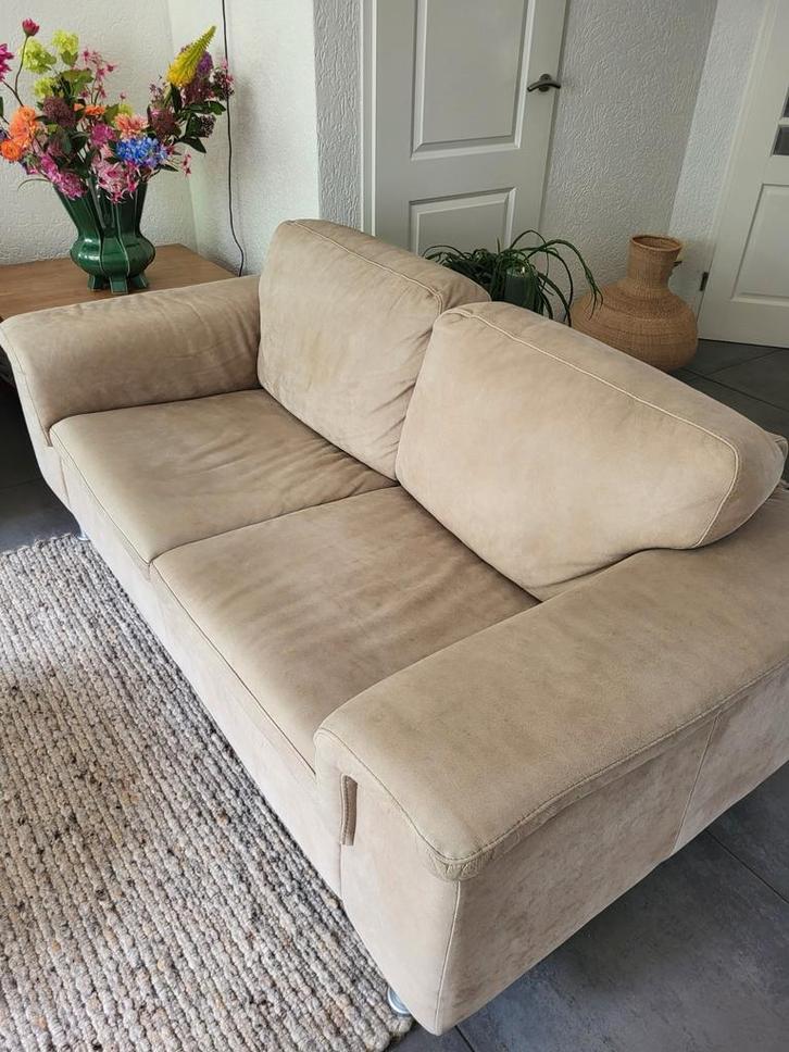 2 en 2,5 zits bank dik africa leer, Huis en Inrichting, Banken | Sofa's en Chaises Longues, Gebruikt, 75 tot 100 cm, Leer, Ophalen