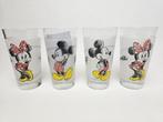 # 4 disney glazen 2 x mickey glazen en 2 x minnie mouse glas, Verzamelen, Glas en Borrelglaasjes, Ophalen of Verzenden, Zo goed als nieuw