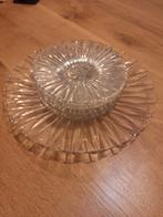 Gebakstel taart en gebakbordjes, Huis en Inrichting, Keuken | Servies, Ophalen of Verzenden, Overige stijlen, Glas, Schaal of Schalen
