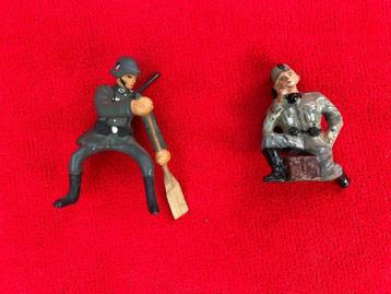 2 stuks Wehrmacht ww2 - figuurtjes beschikbaar voor biedingen