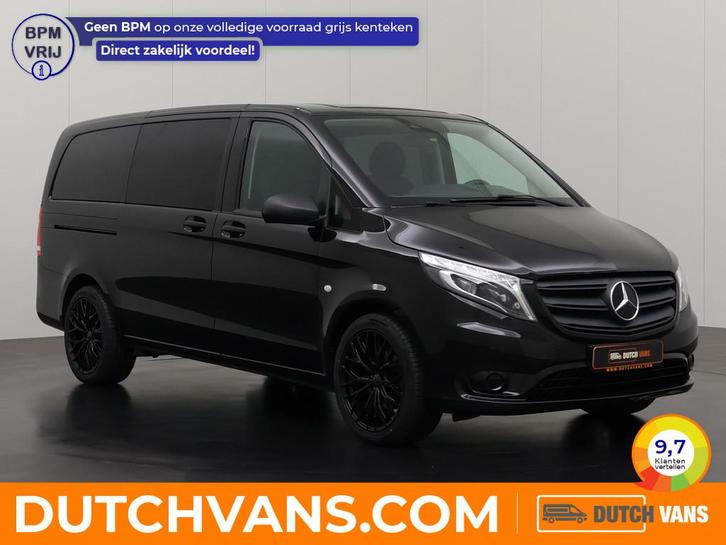 Mercedes-Benz Vito 114CDI Lang Black Edition Dubbele Cabine, Auto's, Bestelauto's, Te koop, ABS, Achteruitrijcamera, Airconditioning