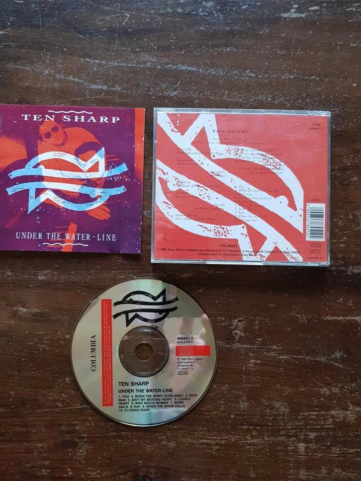 Ten Sharp - Under the waterline cd rock synthpop You, Cd's en Dvd's, Cd's | Pop, Gebruikt, 1980 tot 2000, Ophalen of Verzenden