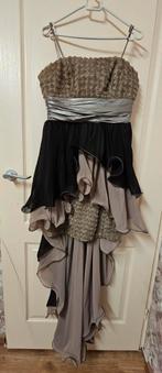 Turkse cocktailjurk, maat 38, Maat 38/40 (M), Galajurk, Beige, Ophalen of Verzenden