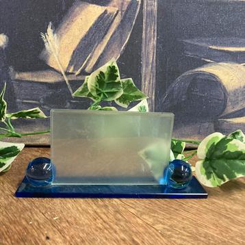 Vintage jaren ‘60 blauw glasen fotolijst beschikbaar voor biedingen