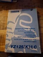 Yamaha YZ125(K)/LC Handleiding 1998, Motoren, Handleidingen en Instructieboekjes, Ophalen of Verzenden, Yamaha