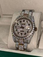 Rolex full iced out moissanite, Sieraden, Tassen en Uiterlijk, Horloges | Heren, Overige merken, Staal, Staal, Polshorloge