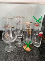 Zes Amstel bierglazen, Verzamelen, Glas en Borrelglaasjes, Ophalen of Verzenden, Gebruikt, Bierglas