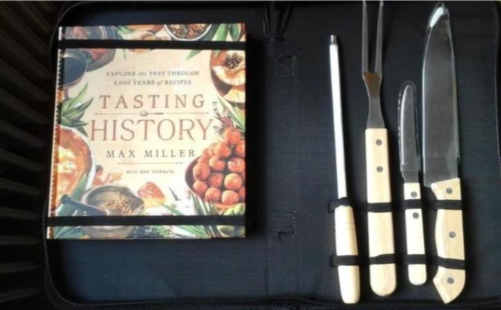 Luxe BBQ set gereedschap + boek Max Miller in draagtas nieuw, Tuin en Terras, Barbecue-accessoires, Nieuw, Ophalen