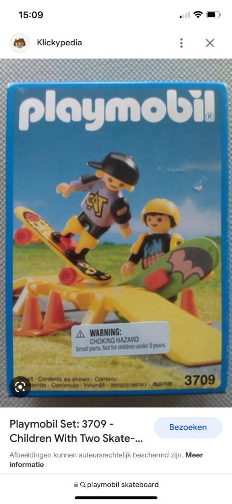 Playmobil 3709 - Kinderen met skateboards, Kinderen en Baby's, Speelgoed | Playmobil, Gebruikt, Complete set, Ophalen of Verzenden
