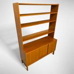 Vintage boekenkast uit Zweden, Huis en Inrichting, Kasten | Boekenkasten, Gebruikt, 100 tot 150 cm, Mid-century | Vintage | Scandinavisch design