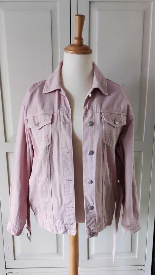 Zara Denim roze jack oversized maat M, Kleding | Dames, Jassen | Zomer, Zo goed als nieuw, Maat 38/40 (M), Roze, Ophalen of Verzenden