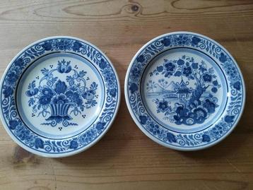 Royal Goedewaagen - "Blue Delft" - 2 Wandbordjes beschikbaar voor biedingen
