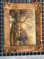 Oud Schilderij met Gouden Lijst, Ophalen