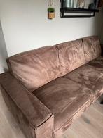 Hjort Knudsen - driezitsbank bruin, Huis en Inrichting, Ophalen, Zo goed als nieuw, 200 tot 250 cm, Leer