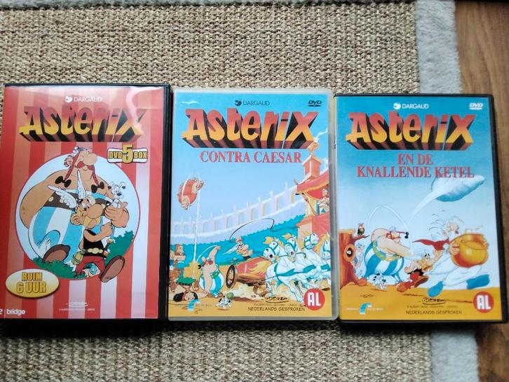 Asterix box en 2 losse dvds, origineel, Cd's en Dvd's, Dvd's | Kinderen en Jeugd, Zo goed als nieuw, Film, Avontuur, Boxset, Alle leeftijden