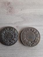 2penningen met hardloper brons 1is 1950 de ander 1954, Postzegels en Munten, Penningen en Medailles, Ophalen of Verzenden, Brons