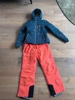 Skipak Tenson maat 40 blauw oranje koraal skijas skibroek, Ophalen of Verzenden, Gedragen, Maat 38/40 (M), Pak