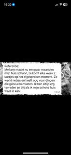 Schoonmaakster aangeboden, Ophalen