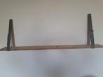 Wandplank met riemen huis decoratie, Ophalen, Zo goed als nieuw