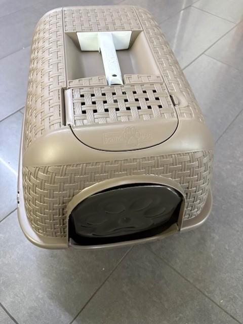 Bama Pet Kattenbak 41.8x50.5x39.6 cm Taupe, Dieren en Toebehoren, Kattenbakken, Nieuw, Ophalen of Verzenden