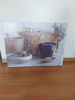 Wandplaat poster met lavendel, Foto of Poster, Zo goed als nieuw, 50 tot 75 cm, Ophalen