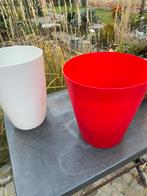 Kerst pot een van elho de witte rode van ikea, Tuin en Terras, Bloempotten, Kunststof, Rond, Ophalen of Verzenden, Zo goed als nieuw