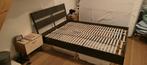 Ikea TRYSIL bedframe 140x200 met LONSET lattenbodems, Huis en Inrichting, Gebruikt, Bruin, Tweepersoons, 200 cm