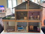 Poppenhuis met inrichting, Verzamelen, Poppenhuizen en Toebehoren, Ophalen, Gebruikt, Poppenhuis