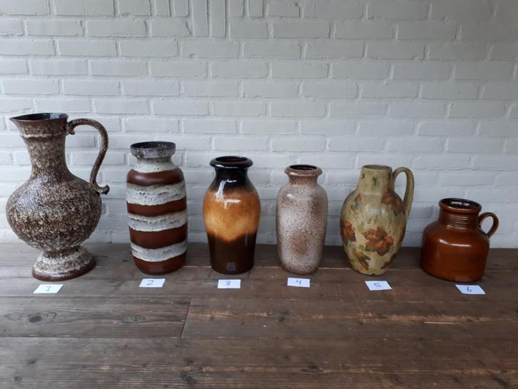 Vintage retro vaas West Germany keramiek Design jaren 60-70., Antiek en Kunst, Antiek | Vazen, Ophalen