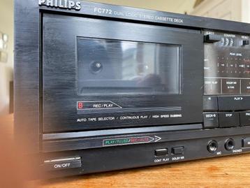 Philips FC772 dubbel cassette deck