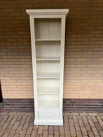 Mooie smalle crèmekleurige (boeken) kast, 52 x 31 x 200 cm, Huis en Inrichting, Kasten | Vitrinekasten, Ophalen, Zo goed als nieuw