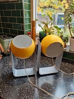 2 Vintage Oranje Bollamp Nachtlampjes, Huis en Inrichting, Lampen | Vloerlampen, Gebruikt, Vintage, Ophalen of Verzenden, Minder dan 100 cm
