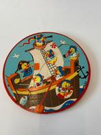 Simplex houten nopjespuzzel met eendjes op boot, Gebruikt, 10 tot 50 stukjes, Ophalen of Verzenden, Van hout