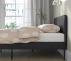 Slattum bed Ikea incl matras, Nieuw, 140 cm, Metaal, Zwart