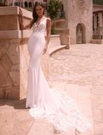 Nieuwe Limited Edition trouwjurk Nireus mermaid aansluitend, Ophalen of Verzenden, Nieuw, Wit, Trouwjurk