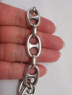 Zilveren massieve unisex armband met schroefslot nr.1021, Verzenden, Zo goed als nieuw, Zilver, Zilver