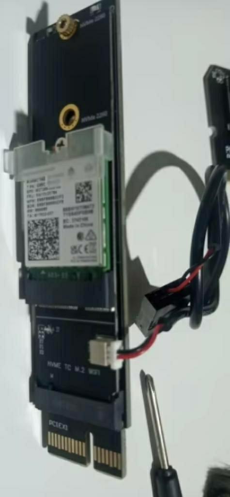 M.2 E Key NGFF NVMe naar WiFi A + E key NGFF adapter, Computers en Software, Harde schijven, Laptop, USB, Ophalen of Verzenden