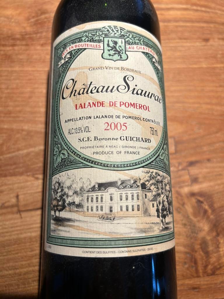 6x Château Siaurac 2005 – Lalande de  €120,00, Ophalen