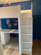 Ikea SMÅSTAD Hoogslaper, wit met 3 lades, 90x200 cm, Ophalen, Zo goed als nieuw, Hoogslaper