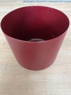 Cilindervormige plantenbak van kuntstof in wijnrood, Kunststof, Minder dan 30 cm, Rond, Ophalen of Verzenden
