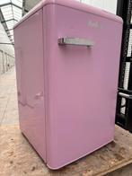 Retro koelkast met vriesvak amica roze, Witgoed en Apparatuur, Koelkasten en IJskasten, 200 liter of meer, Ophalen, Met vriesvak