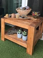 Zware houten salon/ bijzettafel., Huis en Inrichting, Tafels | Sidetables, Ophalen